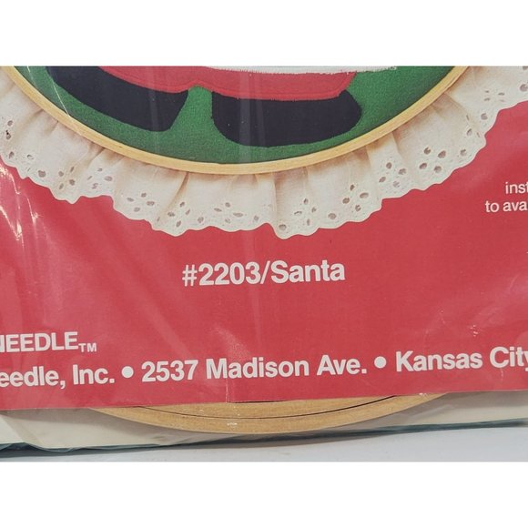 Designs For The Needle‎ Calico-Os #2203/Santa 10 Inch Framing Hoop - Picture 3 of 3